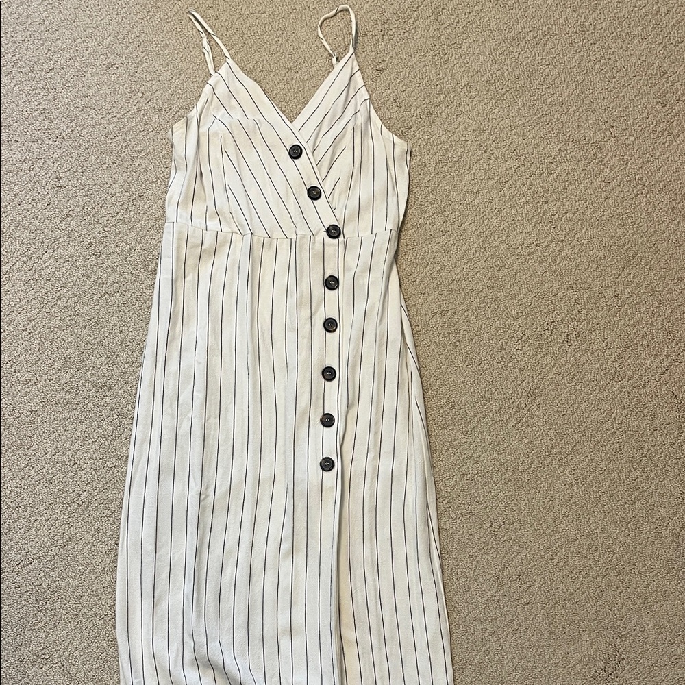 Striped Button-Down Dress